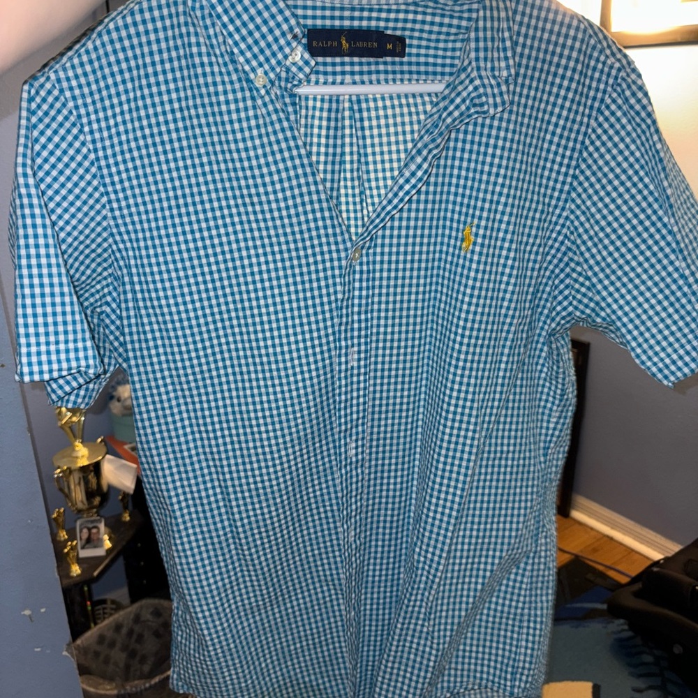 Ralph Lauren Blue Casual Button Down Shirt